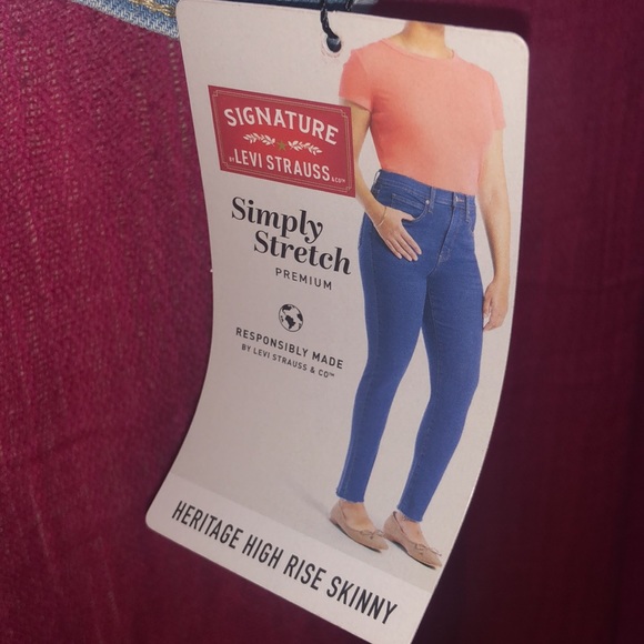 Levi Strauss Signature Heritage High Rise Skinny Size 20 Brand New With Tags - Picture 6 of 8